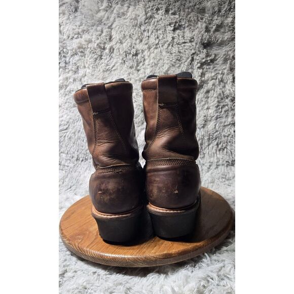 RED WING 4420 Loggermax Brown Steel Toe Waterproof Boots Size 10.5 D - Picture 4 of 7